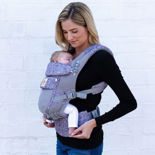 Porte Bébé - BreathBabyBag™ - Mauve Lavande - Editionbébé